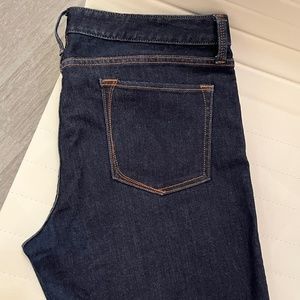 Banana Republic Mid-Rise Dark Wash Stretch Full Length Skinny Jeans 31